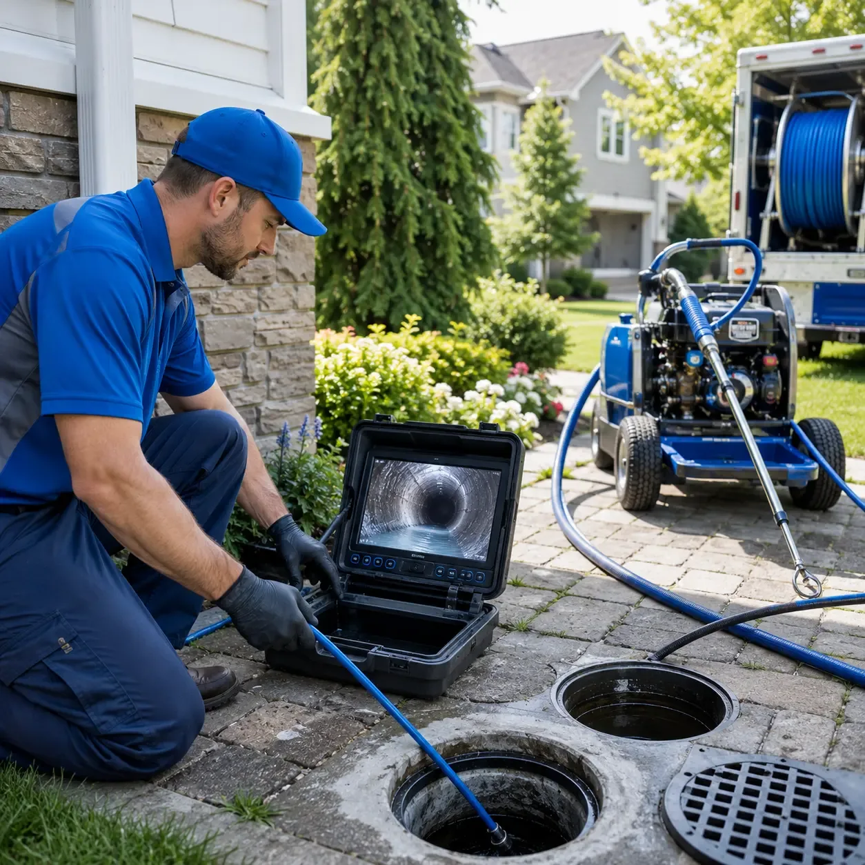 Outdoor drain cleaning professionals serving Lebanon, IL