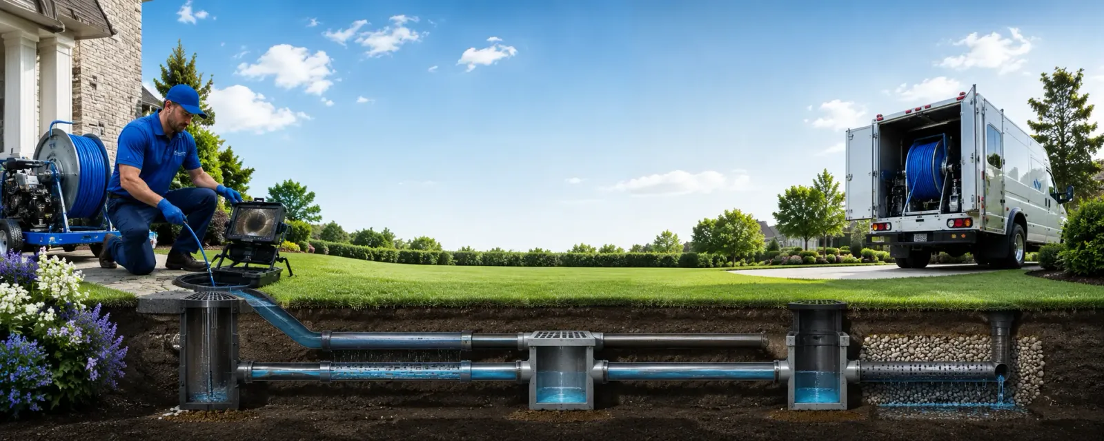 Outdoor drain cleaning information for Lebanon, IL